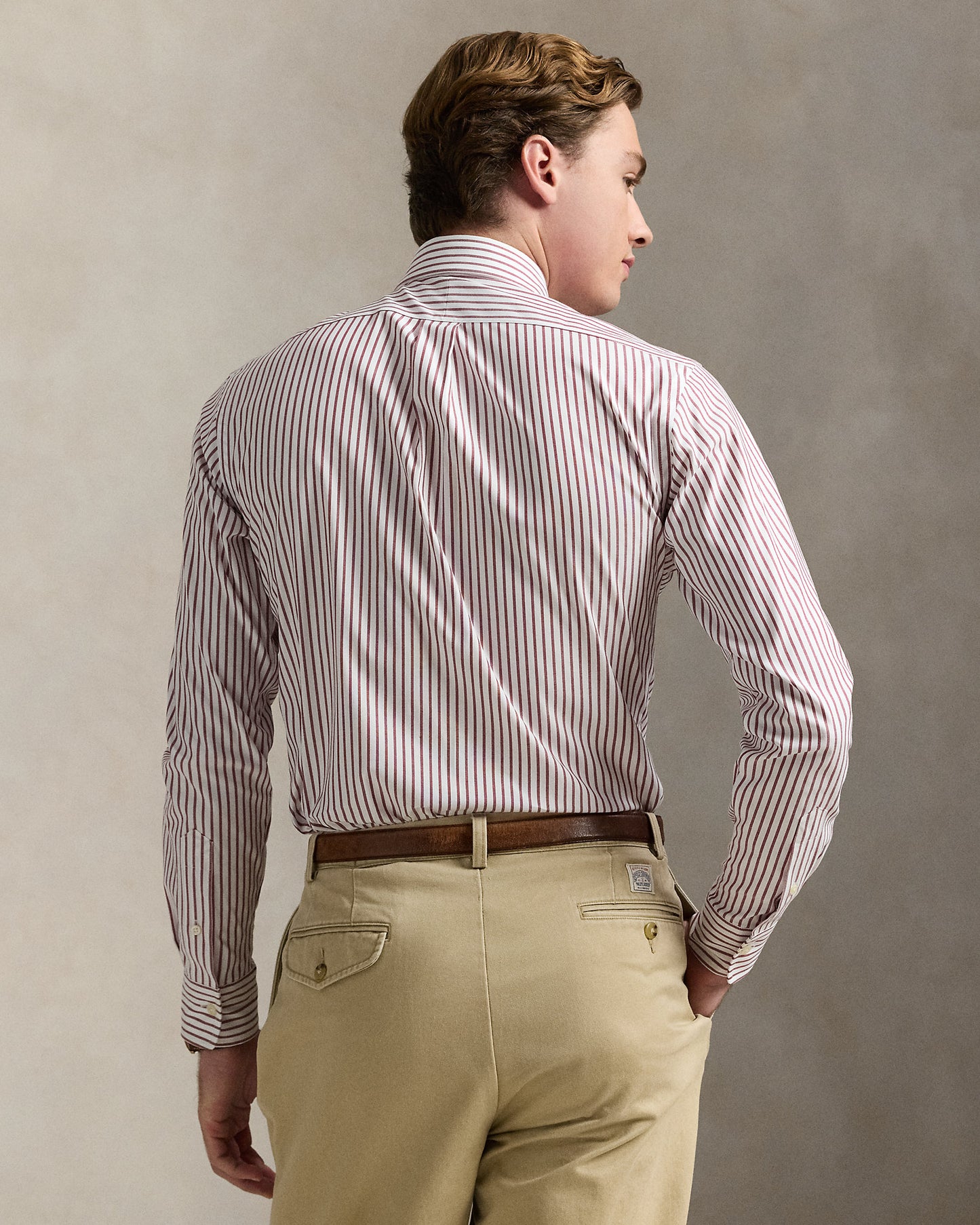 CAMISA EN POPELINA CUSTOM FIT A RAYAS