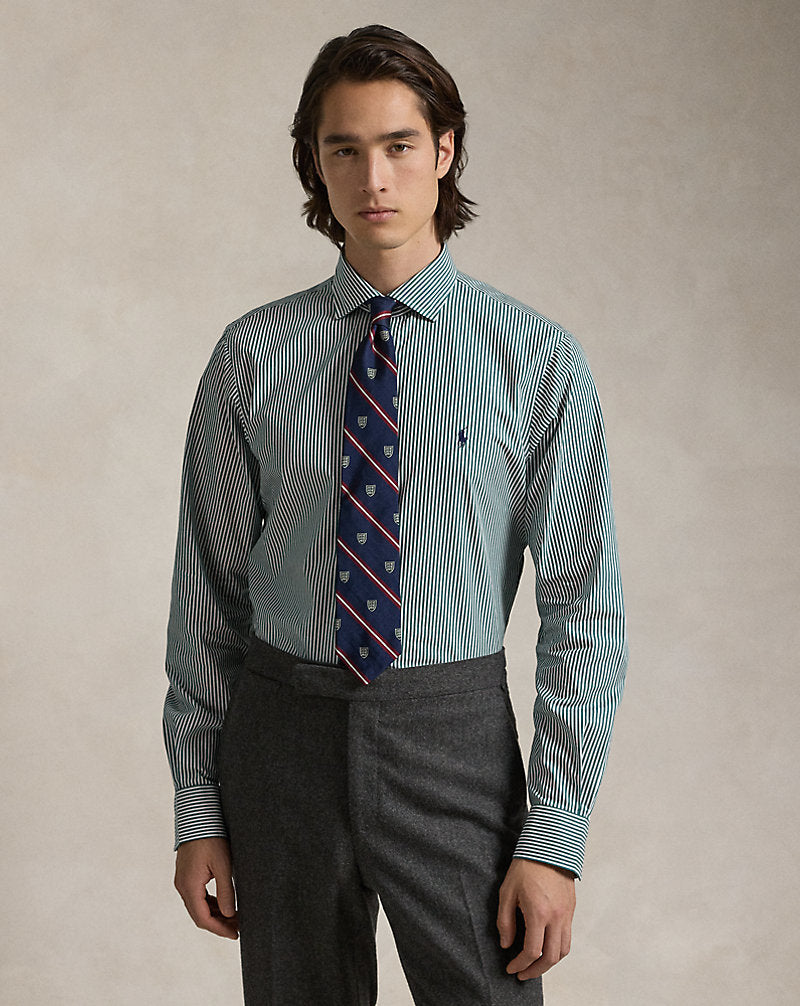 CAMISA EN POPELINA CUSTOM FIT A RAYAS