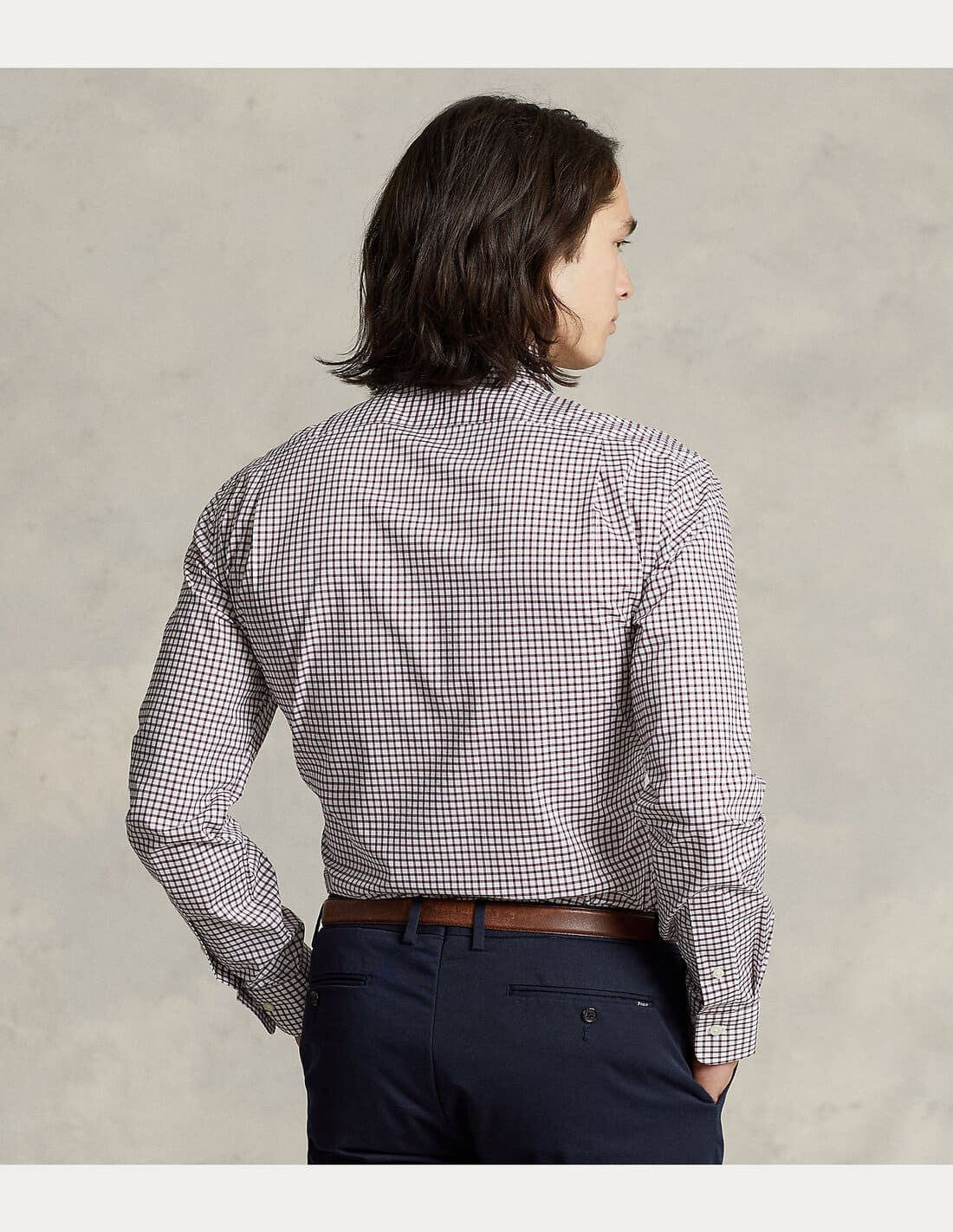 CAMISA EN POPELINA TATTERSALL CUSTOM FIT
