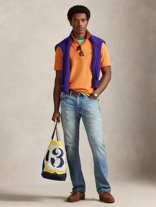 POLO DE PIQUE CUSTOM SLIM KONA ORANGE