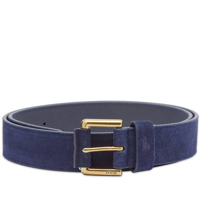 CINTURON EN GAMUZA RALPH LAUREN NAVY