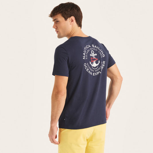 OCEAN EXPLORER T-SHIRT GRÁFICA NAUTICA NAVY