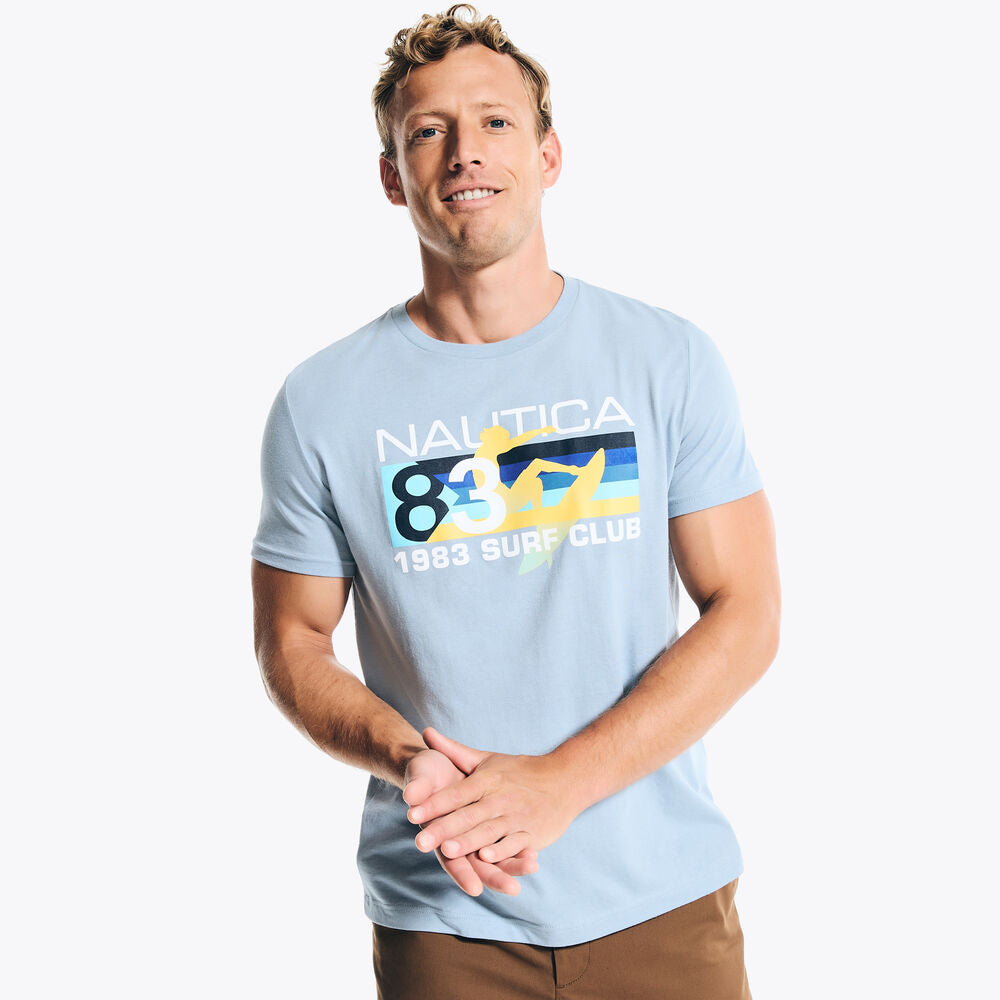 1983 SURF CLUB T-SHIRT GRÁFICA AZUL