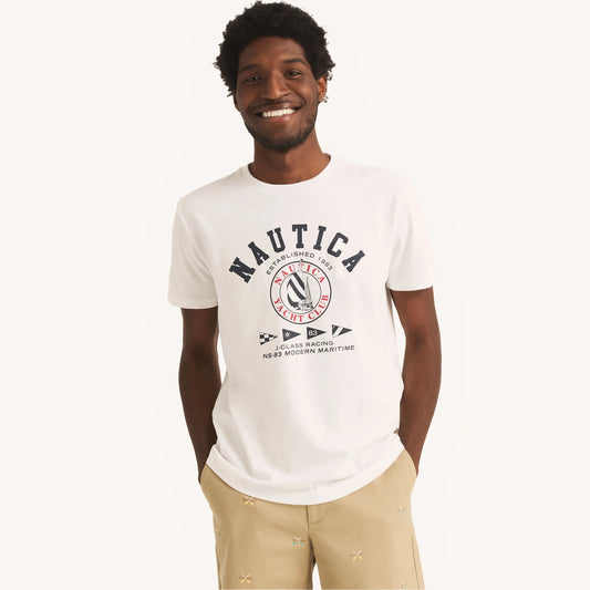 YACHT CLUB GRAPHIC T-SHIRT NAUTICA BLANCA