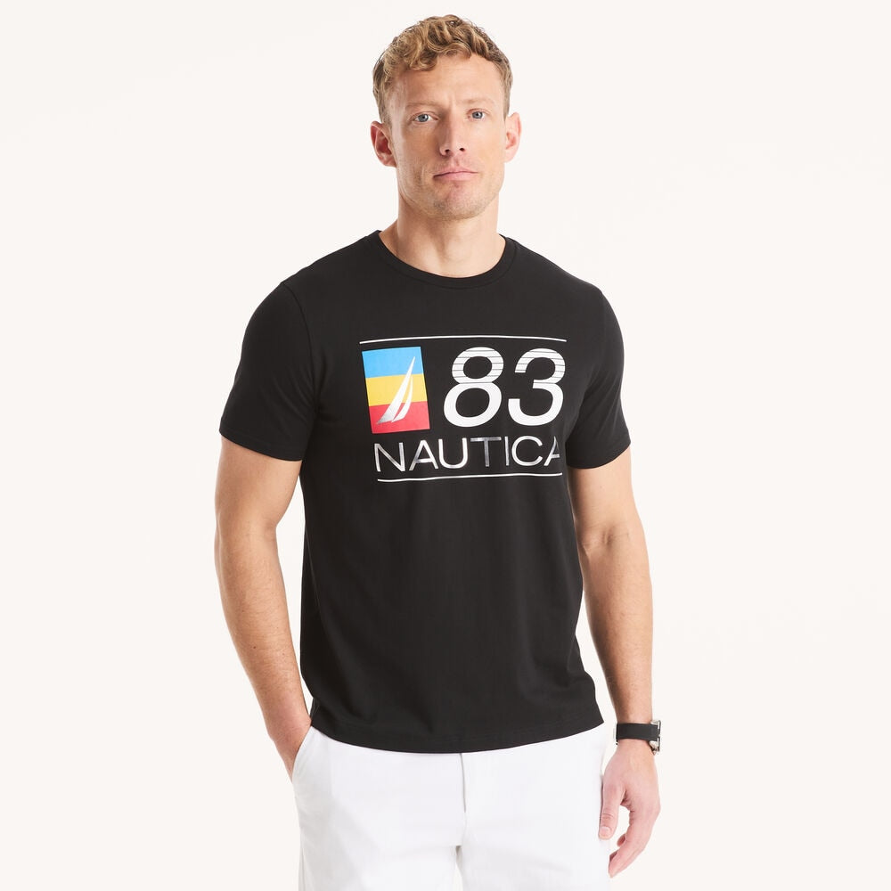 CAMISETA NAUTICA CON LOGO EN ALGODON