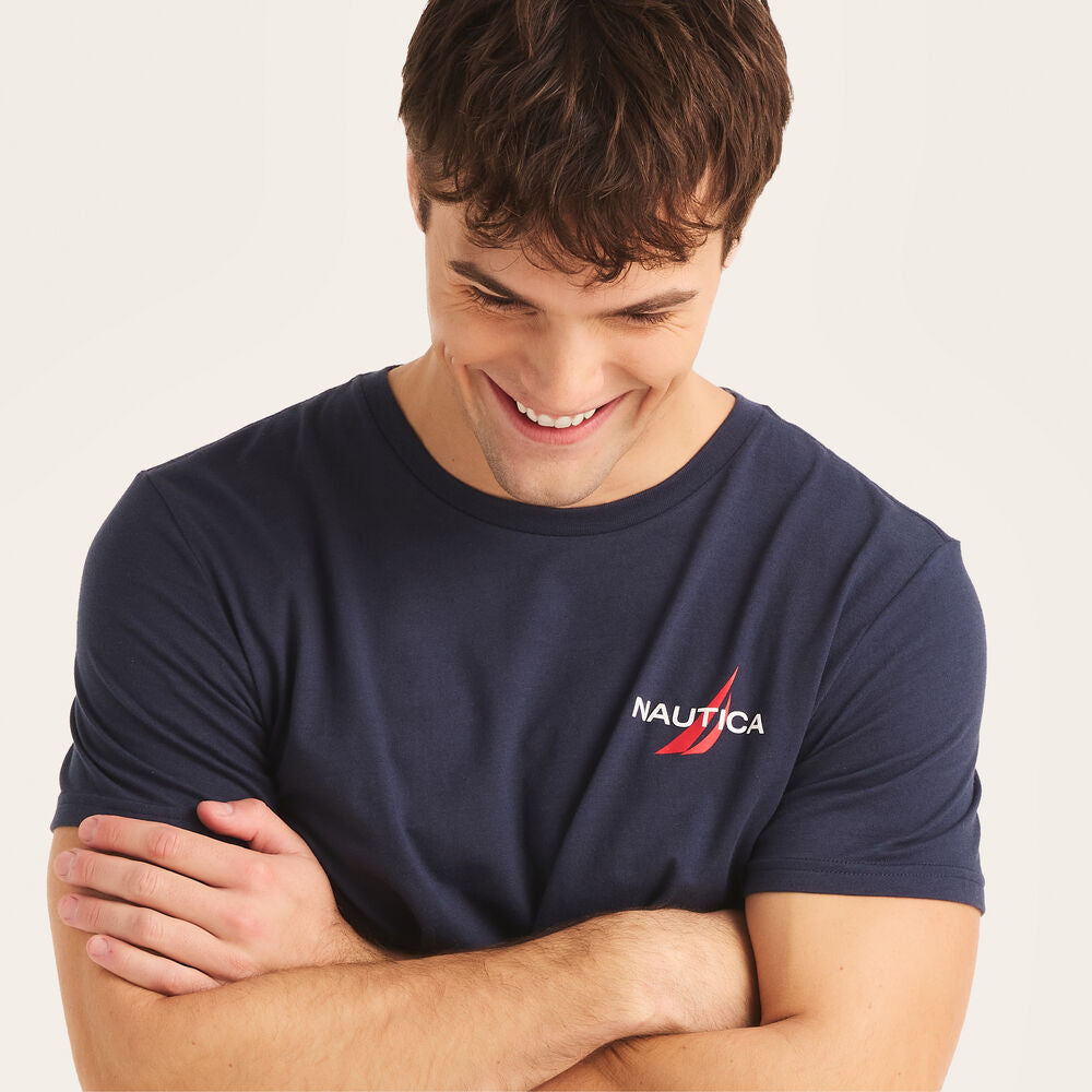 OCEAN EXPLORER T-SHIRT GRÁFICA NAUTICA NAVY