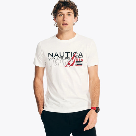 OCEAN EXPLORER T-SHIRT GRÁFICA NAUTICA BLANCO