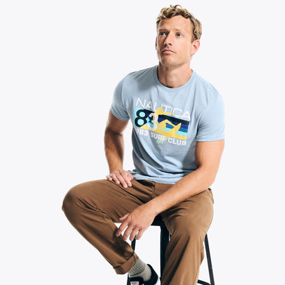 1983 SURF CLUB T-SHIRT GRÁFICA AZUL