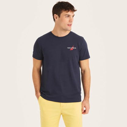 OCEAN EXPLORER T-SHIRT GRÁFICA NAUTICA NAVY