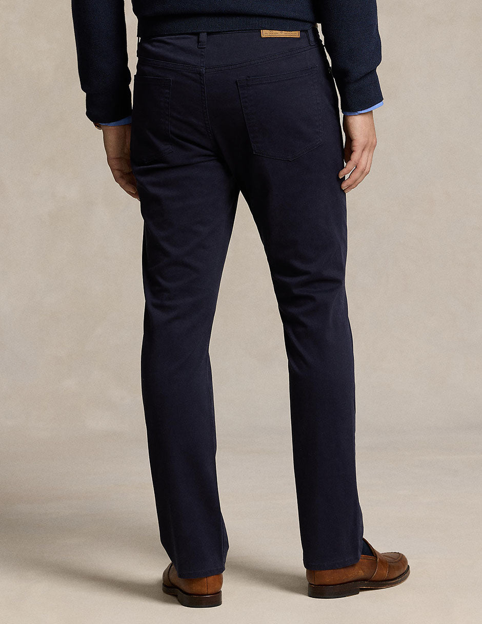 PANTALON DE SATEN ELASTICO VARICK CORTE SLIM NAVY