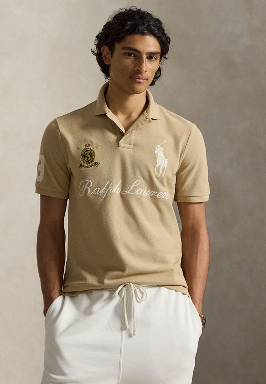 POLO DE PIQUE CLASSIC FIT BIG PONY VINTAGE KHAKI