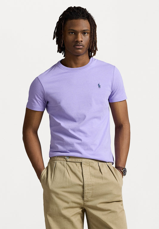 CAMISETA  CUSTOM SLIM FIT ALGODON DE PUNTO SKY LAVANDA