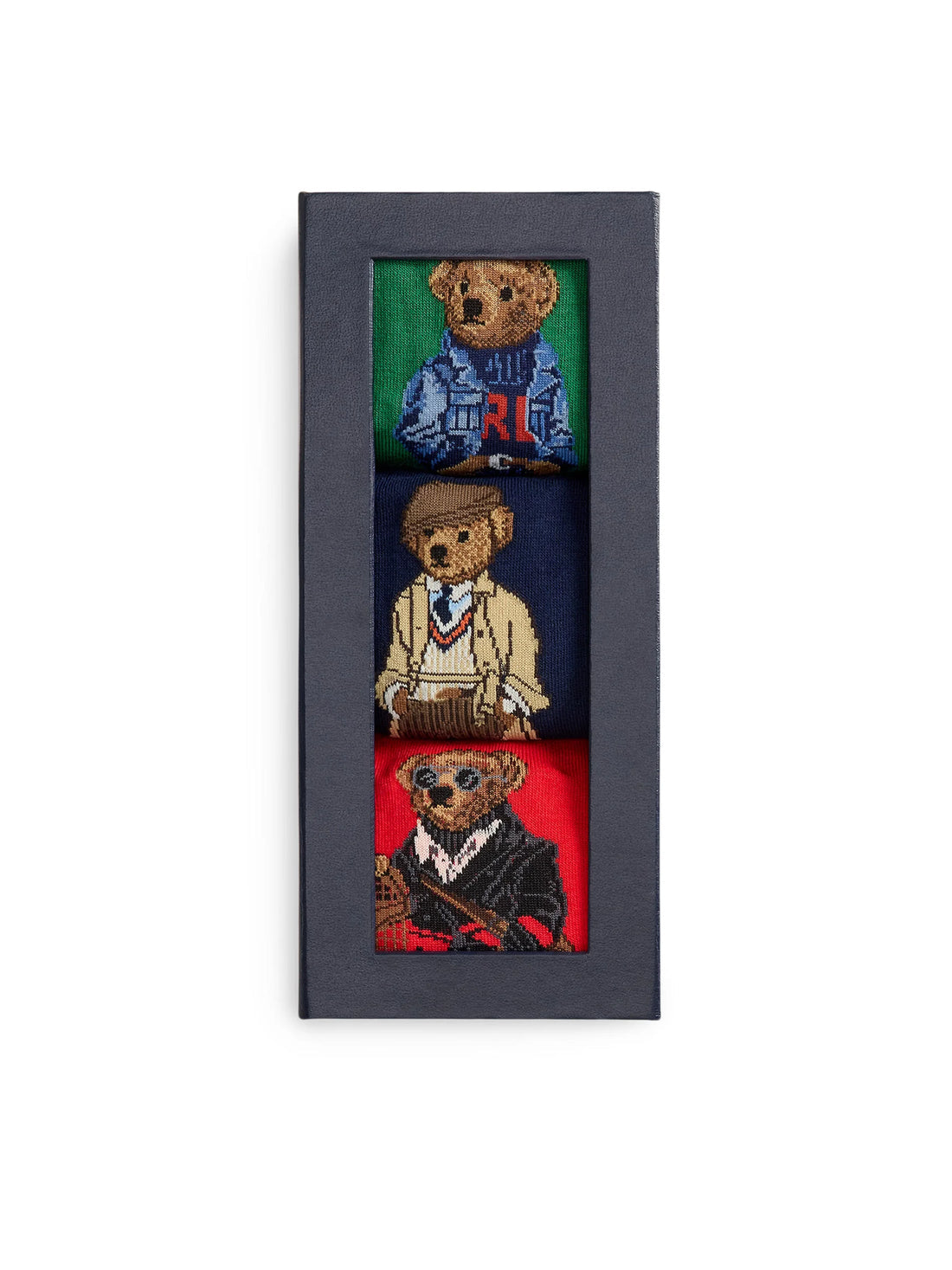 SET DE 3 PARES DE MEDIAS POLO BEAR CAJA DE REGALO