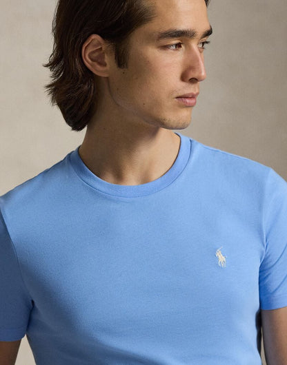 CAMISETA  CUSTOM SLIM FIT ALGODON DE PUNTO BLUE LAGOON