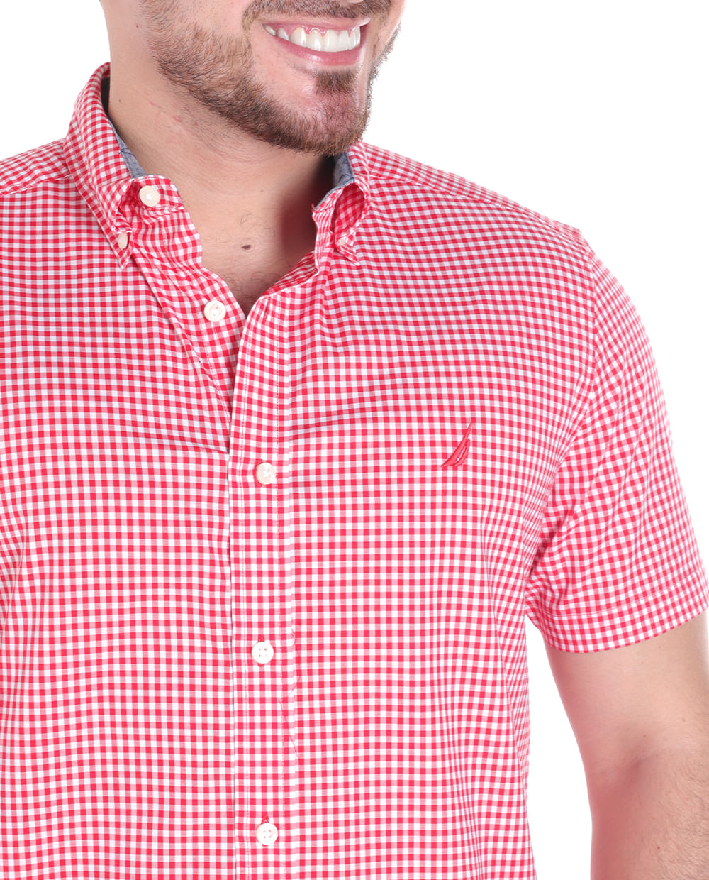 CAMISA CLASSIC  POPELINA CUADROS FORMULA ONE RED