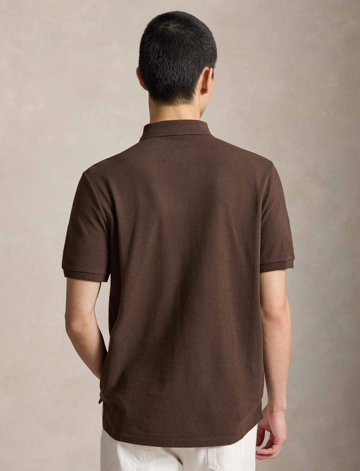 POLO DE PIQUE CLASSIC FIT BIG PONY NUTMEG BROWN