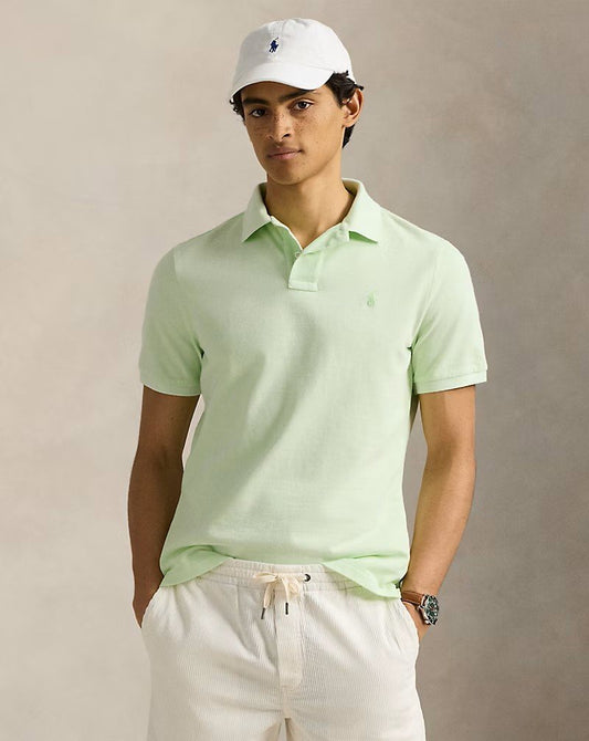 POLO DE PÍQUE CUSTOM SLIM FIT LEAF