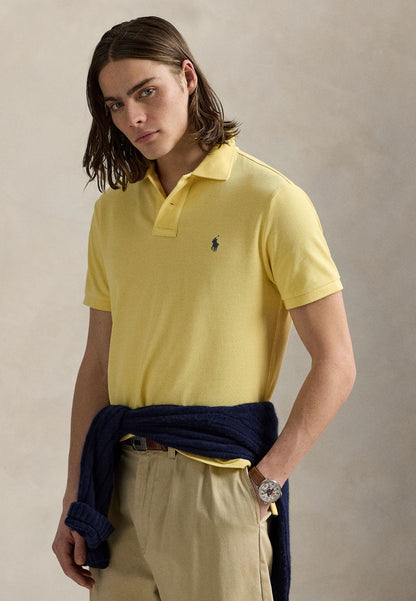 POLO DE PIQUE CUSTOM SLIM COLLEGIATE YELLOW