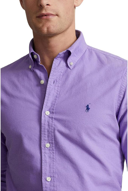 CAMISA OXFORD TEÑIDO EN PRENDA CUSTOM FIT AIX LAVANDER