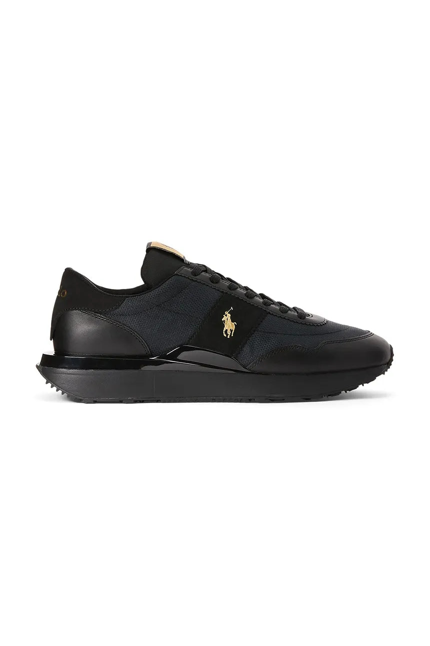 TENIS TRAIN 89 RALPH LAUREN BLACK/GOLD PONY