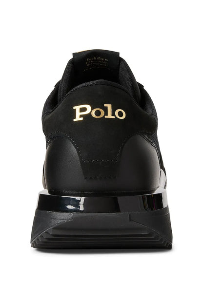 TENIS TRAIN 89 RALPH LAUREN BLACK/GOLD PONY