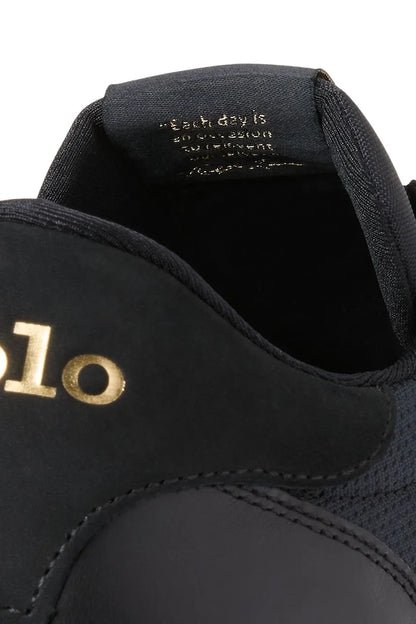 TENIS TRAIN 89 RALPH LAUREN BLACK/GOLD PONY