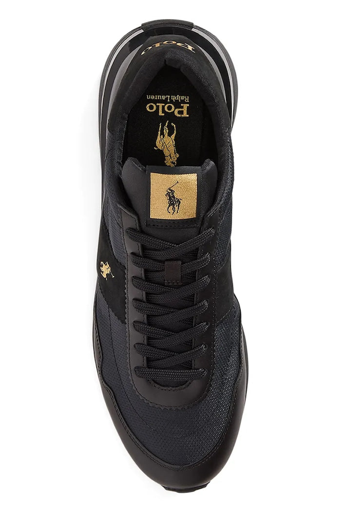 TENIS TRAIN 89 RALPH LAUREN BLACK/GOLD PONY