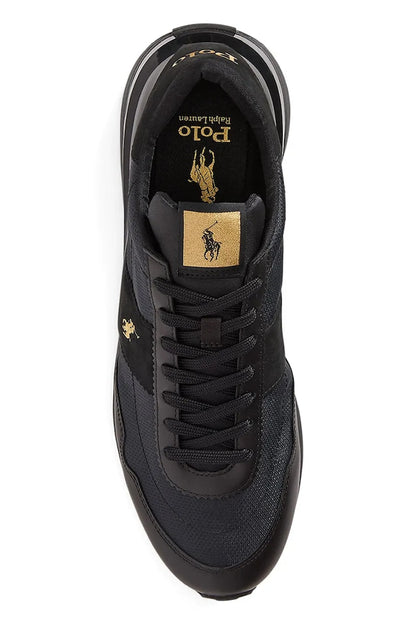 TENIS TRAIN 89 RALPH LAUREN BLACK/GOLD PONY
