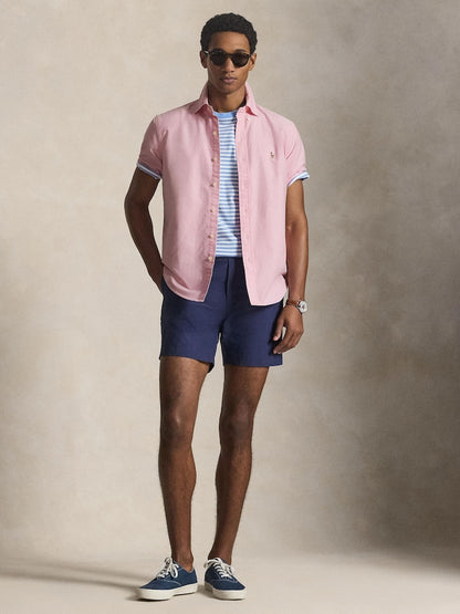 CAMISA CUSTOM FIT OXFORD NEW ROSE  M/C