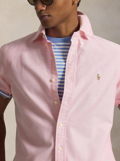 CAMISA CUSTOM FIT OXFORD NEW ROSE  M/C