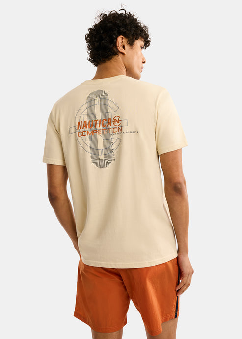 CAMISETA NAUTICA COMPETITION EN ALGODON CON LOGOTIPO NC