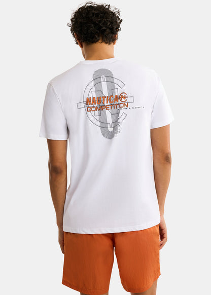 CAMISETA NAUTICA COMPETITION EN ALGODON CON LOGOTIPO NC