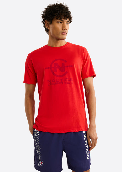 CAMISETA NAUTICA COMPETITION EN ALGODON CON LOGO