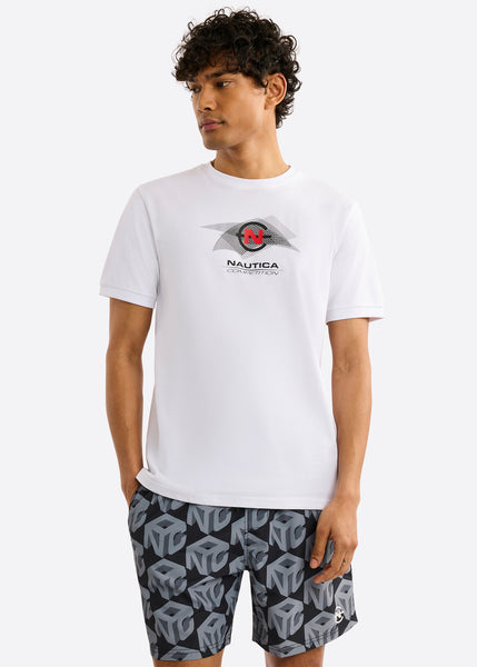 CAMISETA NAUTICA COMPETITION CON LOGO NC ESTAMPADO