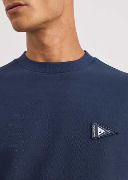 CAMISETA EN PIQUE DE ALGODON CON LOGO