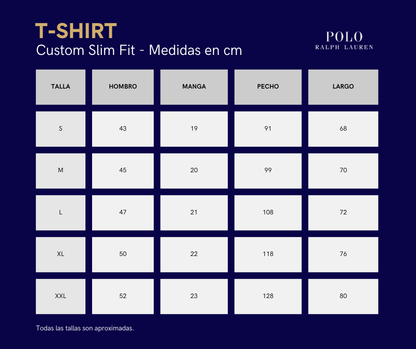 CAMISETA CUSTOM SLIM  FIT CON HERITAGE BEAR WHITE