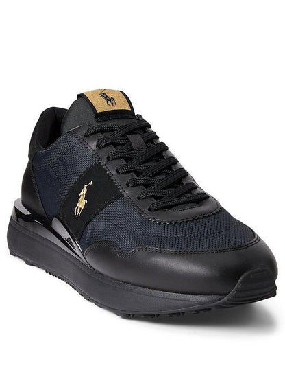 TENIS TRAIN 89 RALPH LAUREN BLACK/GOLD PONY