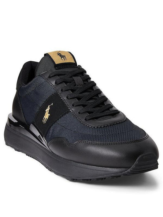 TENIS TRAIN 89 RALPH LAUREN BLACK/GOLD PONY