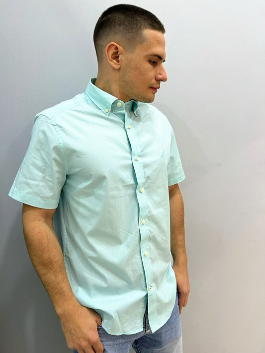 CAMISA EN ALGODON STRETCH NAUTICA MANGA CORTA
