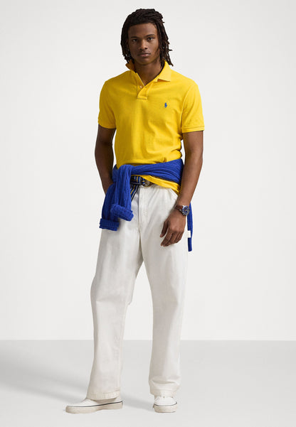 POLO DE PIQUÉ CUSTOM SLIM FIT COLLEGIATE YELLOW