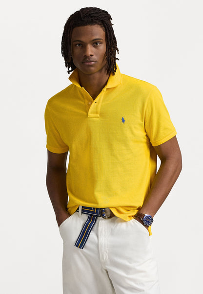 POLO DE PIQUÉ CUSTOM SLIM FIT COLLEGIATE YELLOW
