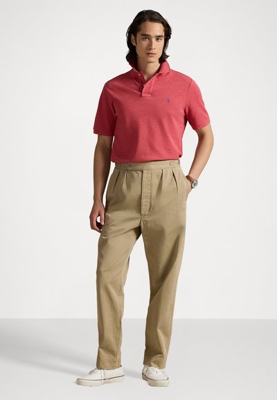 POLO DE PIQUE CUSTOM SLIM CARNELIAN RED HEATHER