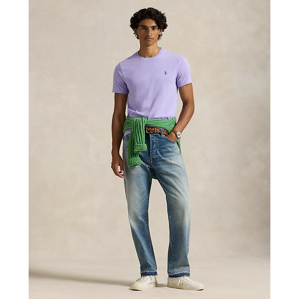 CAMISETA  CUSTOM SLIM FIT ALGODON DE PUNTO SKY LAVANDA