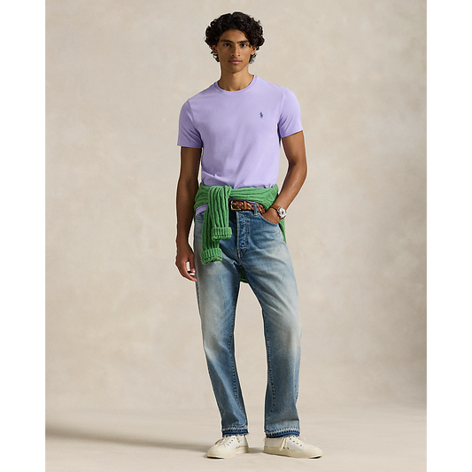 CAMISETA  CUSTOM SLIM FIT ALGODON DE PUNTO SKY LAVANDA
