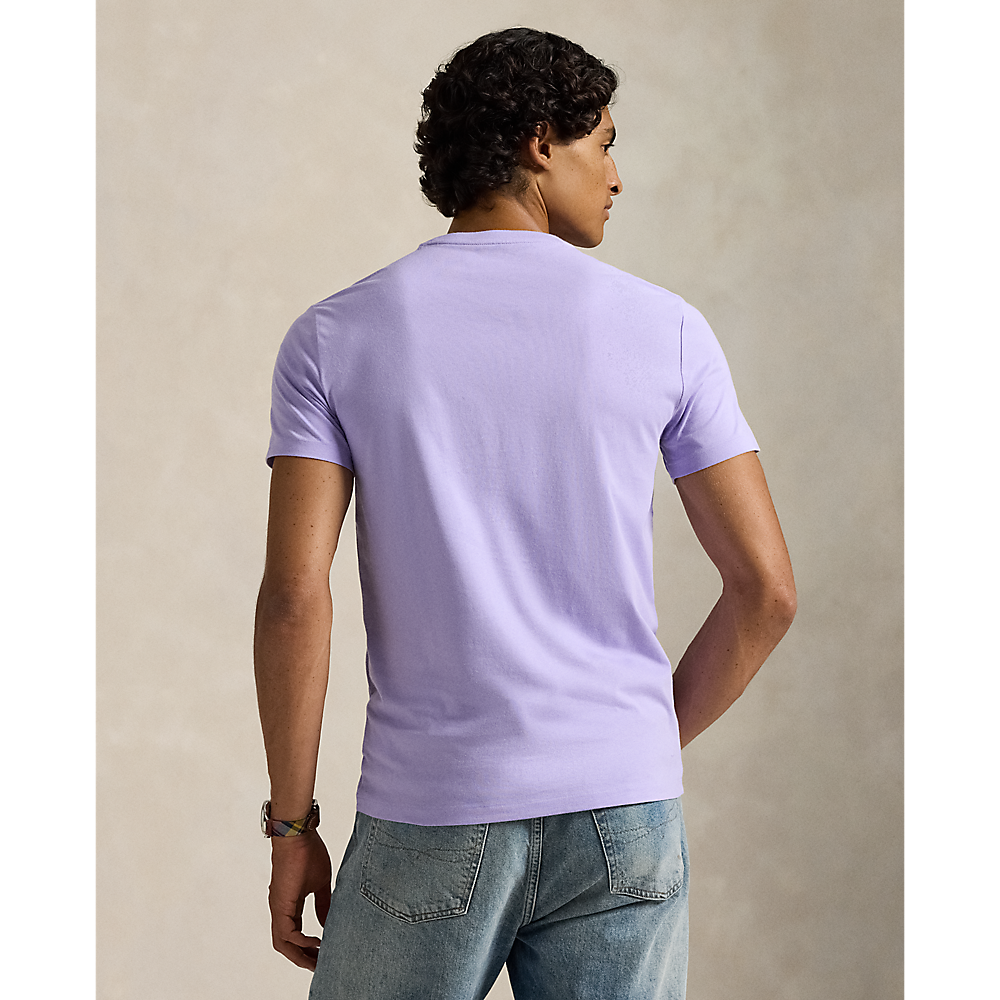 CAMISETA  CUSTOM SLIM FIT ALGODON DE PUNTO SKY LAVANDA