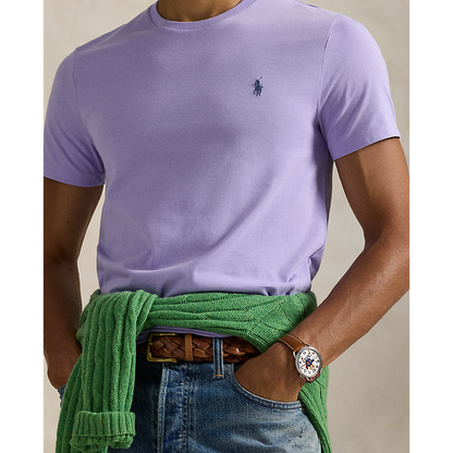 CAMISETA  CUSTOM SLIM FIT ALGODON DE PUNTO SKY LAVANDA