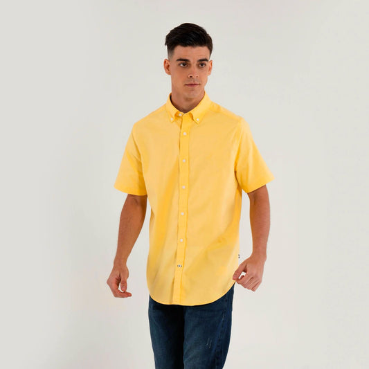 CAMISA M/C CLASSIC FIT NAUTICA OXFORD MUSTARD FIELD