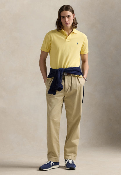 POLO DE PIQUE CUSTOM SLIM COLLEGIATE YELLOW