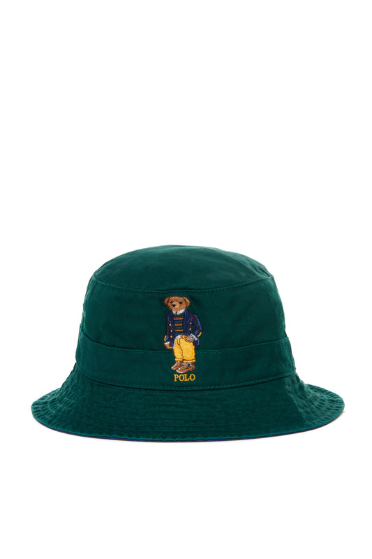 POLO BEAR BUCKET HAT DE RALPH LAUREN GREEN
