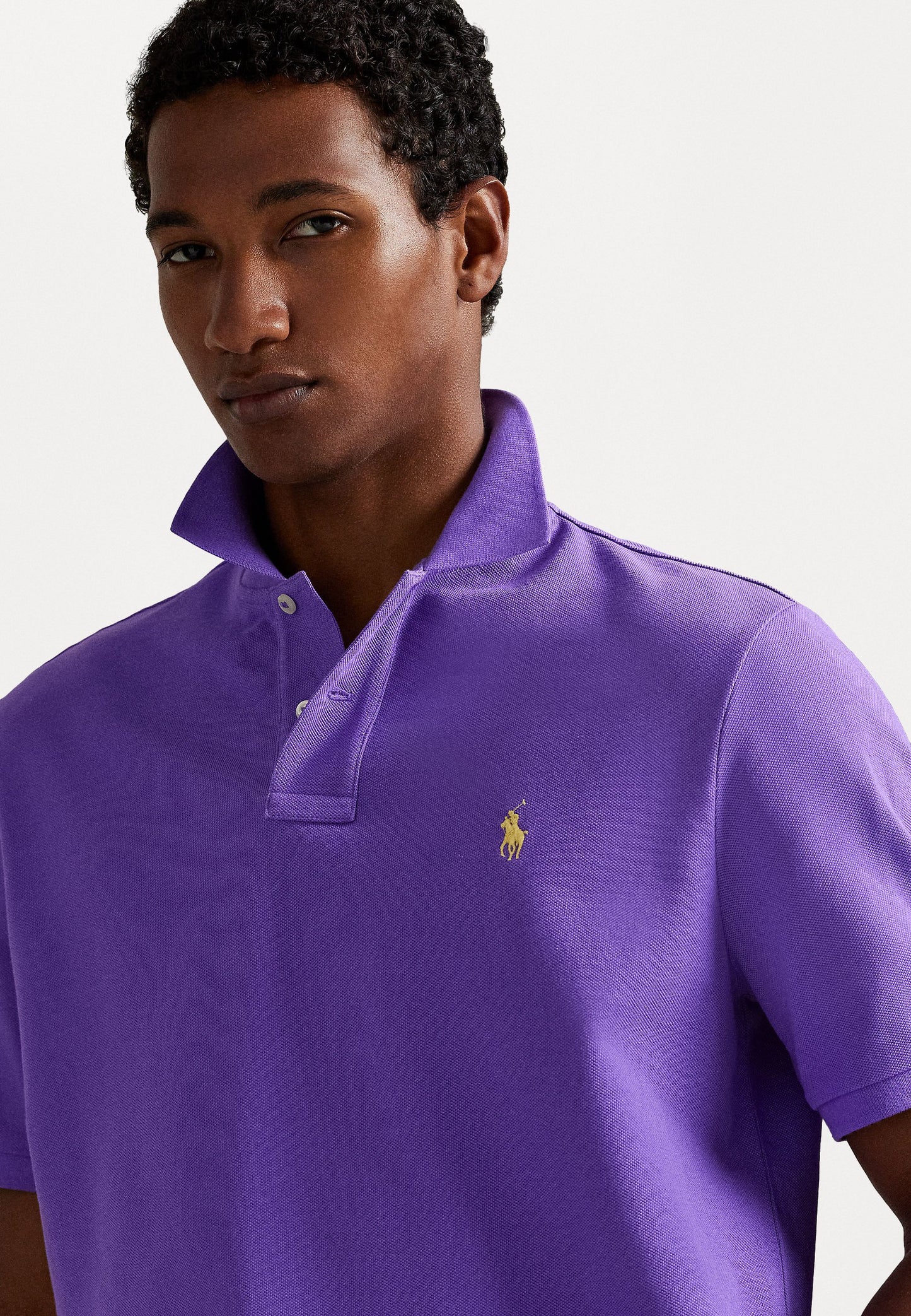 POLO DE PIQUÉ CUSTOM SLIM FIT SPRING VIOLET